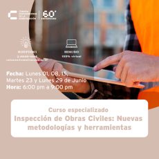 Curso especializado Inspección de Obras Civiles: Nuevas metodologías y herramientas