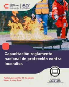 CURSO DE CAPACITACIÓN REGLAMENTO NACIONAL DE PROTECCIÓN CONTRA INCENDIOS