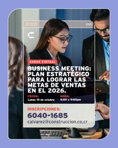 Curso Business Meeting: Plan Estratégico para lograr las metas de Ventas en el 2026