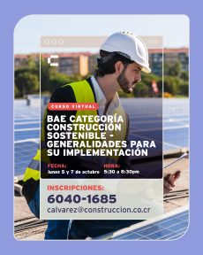 Curso BAE Categoría Construcción Sostenible - Generalidades para su implementación