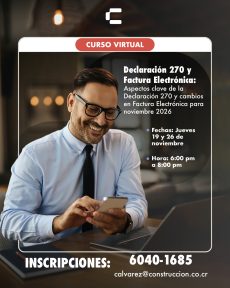 Declaración 270 y Factura Electrónica: Aspectos clave de la Declaración 270 y cambios en Factura Electrónica para noviembre 2026