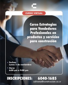 Curso Estrategias para Vendedores Profesionales en productos y servicios para construcción